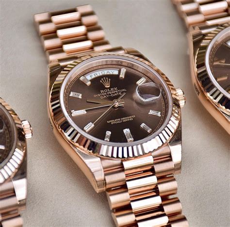 rolex watches day date rose gold|Rolex Day-Date 40 price.